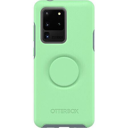 OtterBox Otter + Pop Samsung Galaxy S20 Ultra 5G 6.9" Symmetry Series, Mint To Be (Green/Lead)