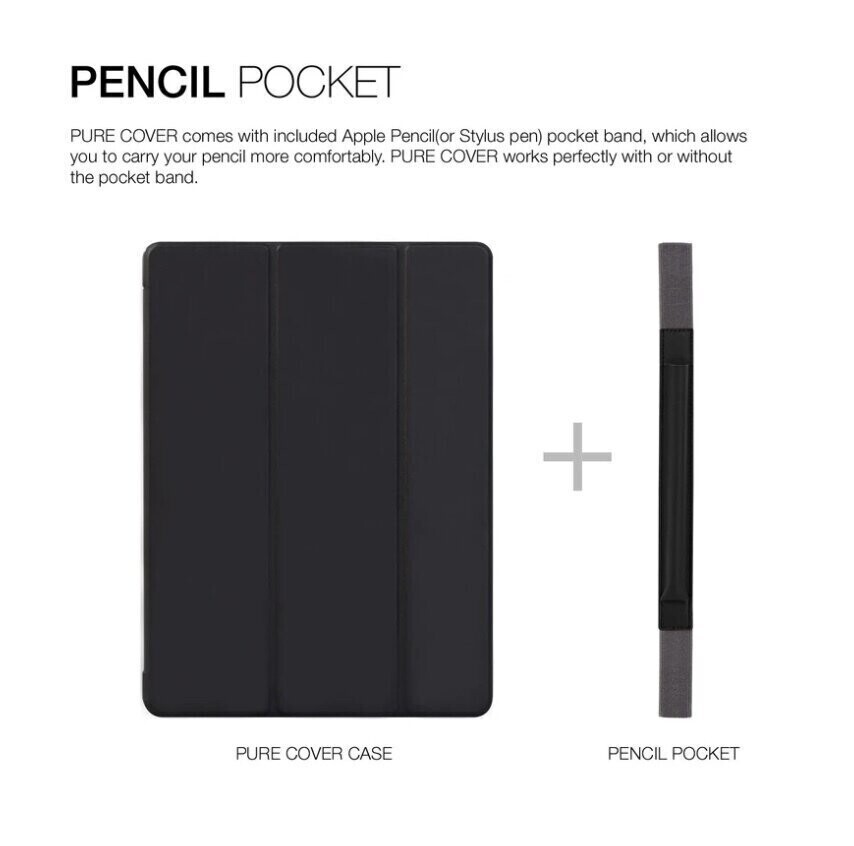 Patchworks iPad Pro 12.9" Pure Cover Case, Black