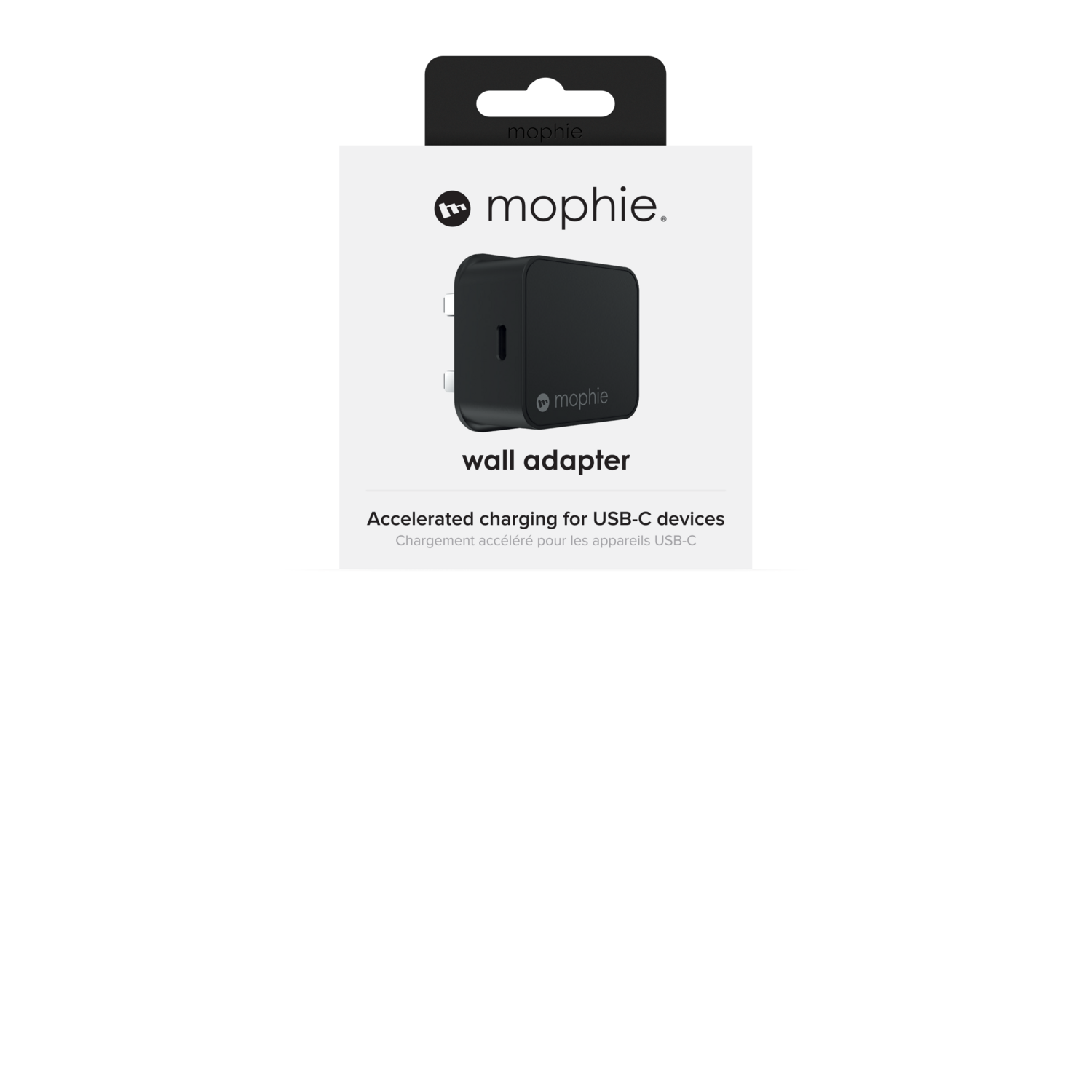 Mophie USB-C 18W Wall Adapter (UK), Black