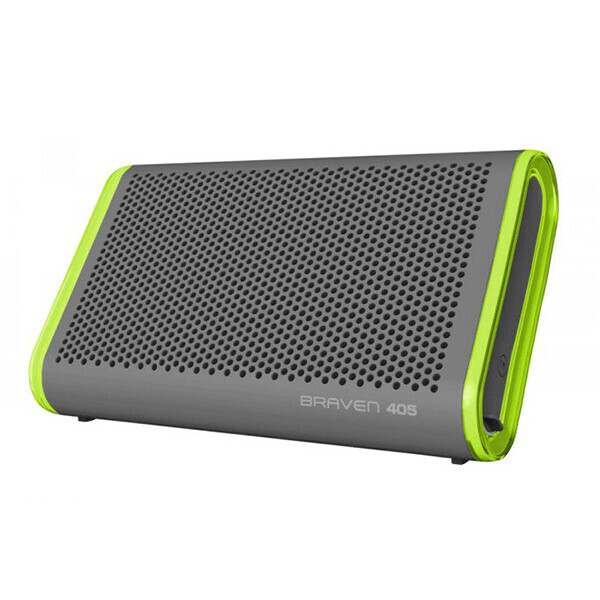 Braven Speaker 405 Waterproof Bluetooth, Silver/Green