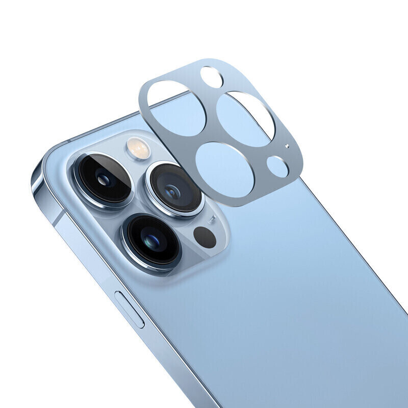 TDG Mobile iPhone 13 Pro/13 Pro Max Camera Guard, Blue/Gold