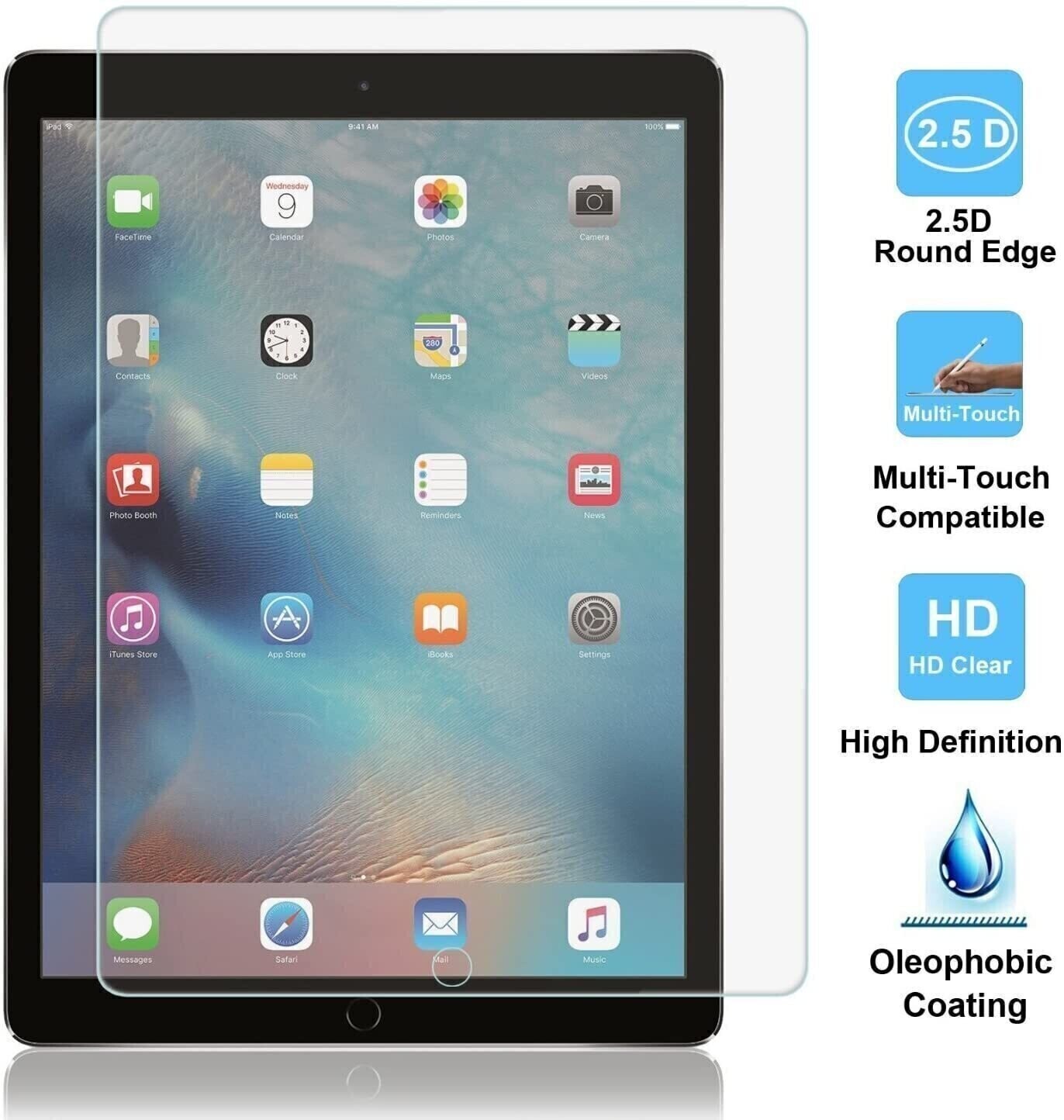Devia iPad Pro 12.9" (2018) Screen Protector, Clear (Screen Protector)