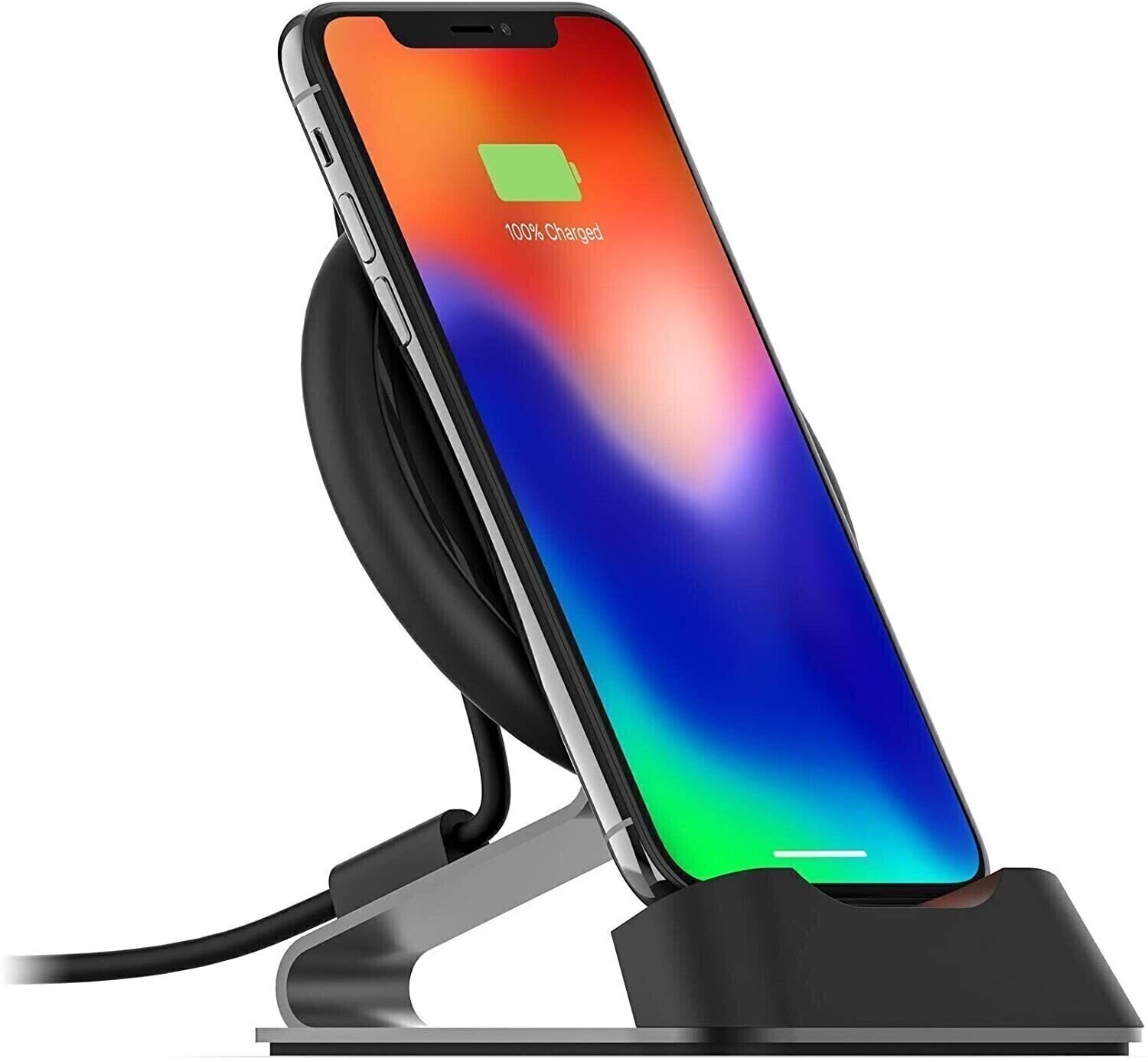 Mophie Charge Stream Universal Wireless Desk Stand, Black
