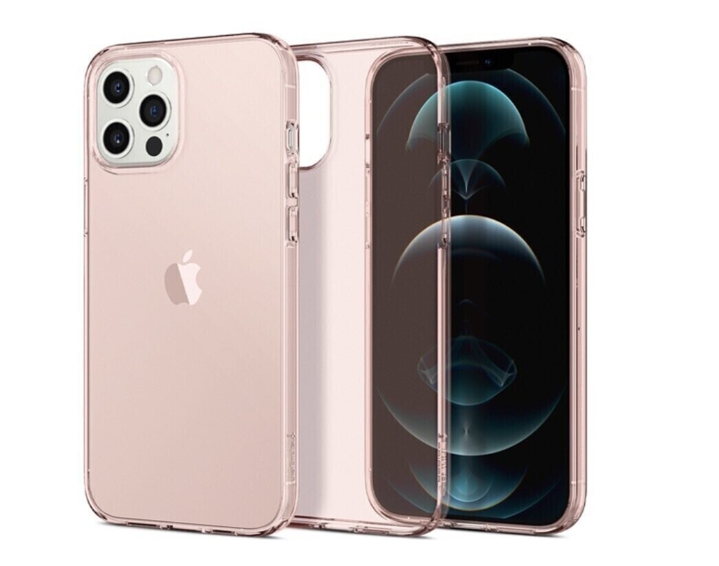 Spigen iPhone 12 / iPhone 12 Pro 6.1" Crystal Flex Case, Rose Crystal