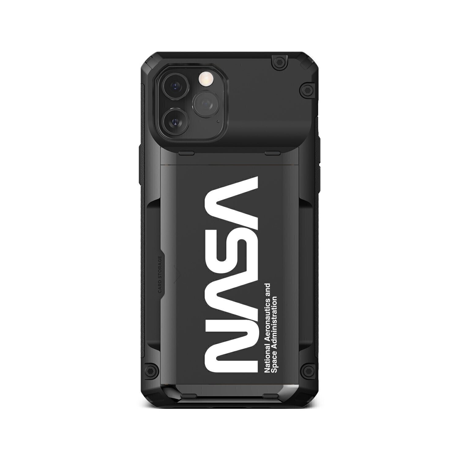 VRS Design iPhone 12 / iPhone 12 Pro 6.1" Damda Glide Pro, Black/Nasa/Ultra Text