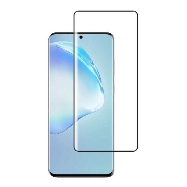 Komass Samsung Galaxy S20 Plus Tempered Glass, Black Border (Screen Protector)