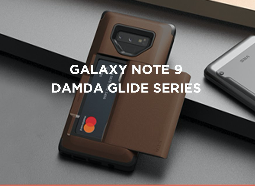 VRS Design Samsung Galaxy Note 9 Damda Glide TPU PlusPC, Brown