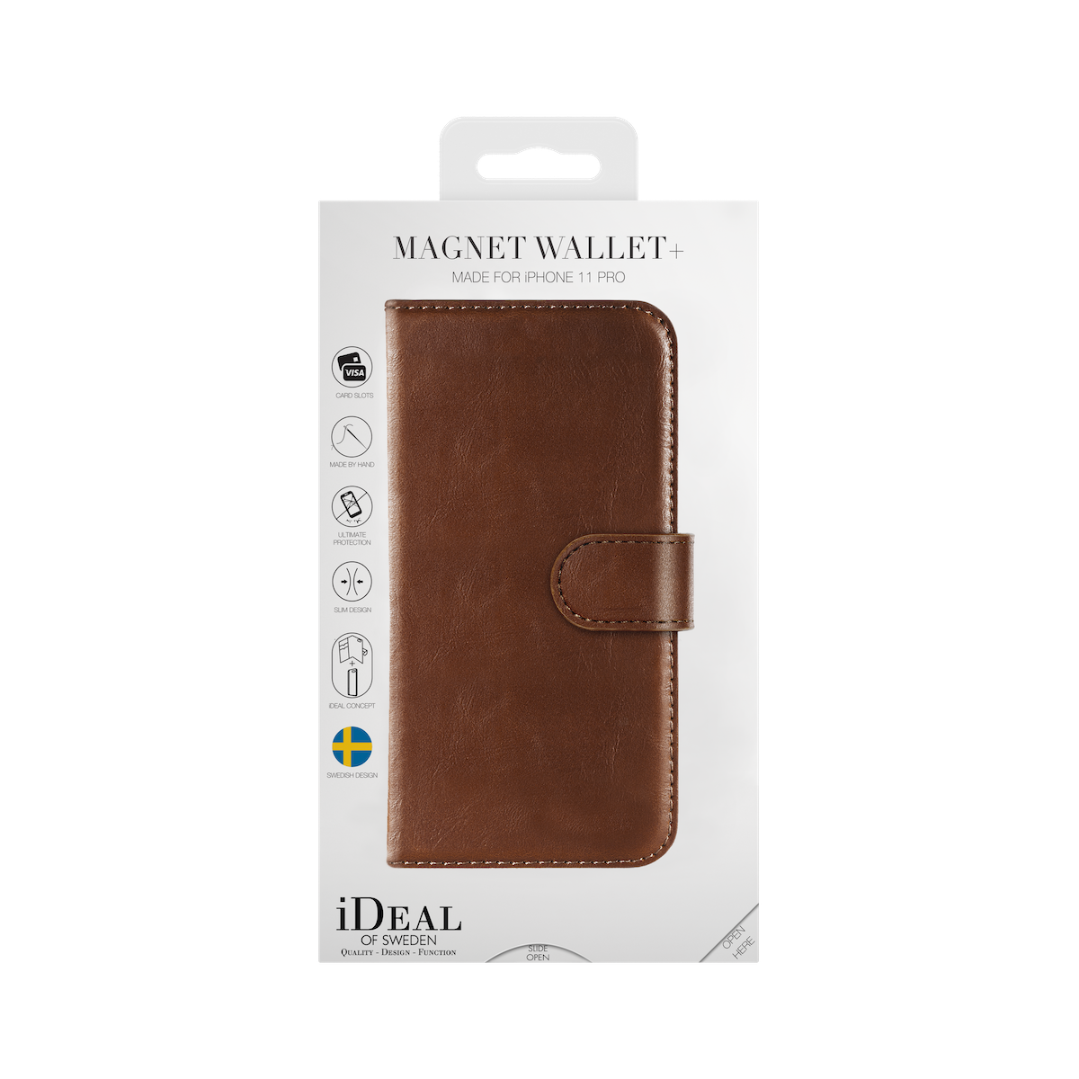 iDeal Of Sweden iPhone 11 Pro 5.8" Magnet Wallet+, Brown