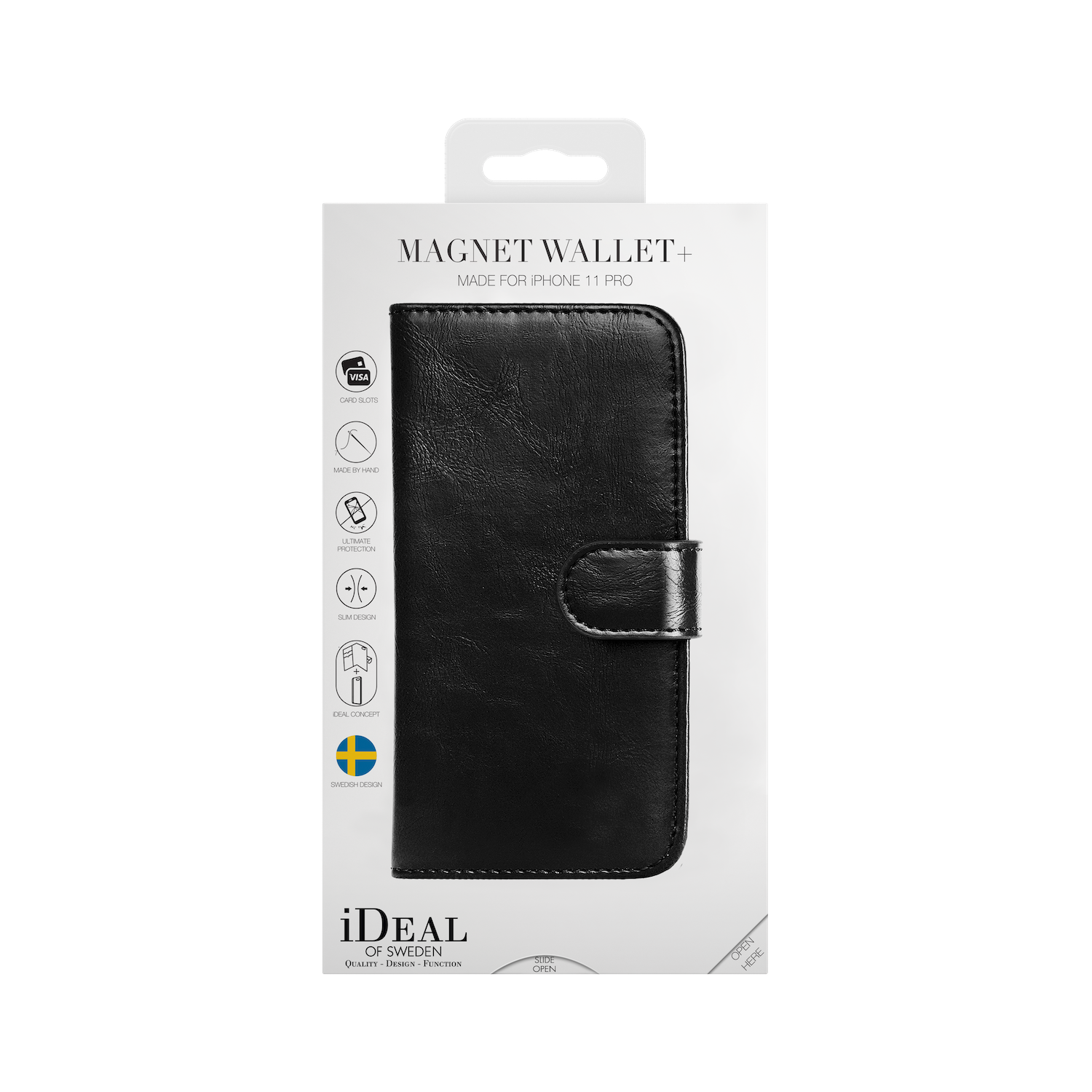 iDeal Of Sweden iPhone 11 Pro 5.8" Magnet Wallet+, Black