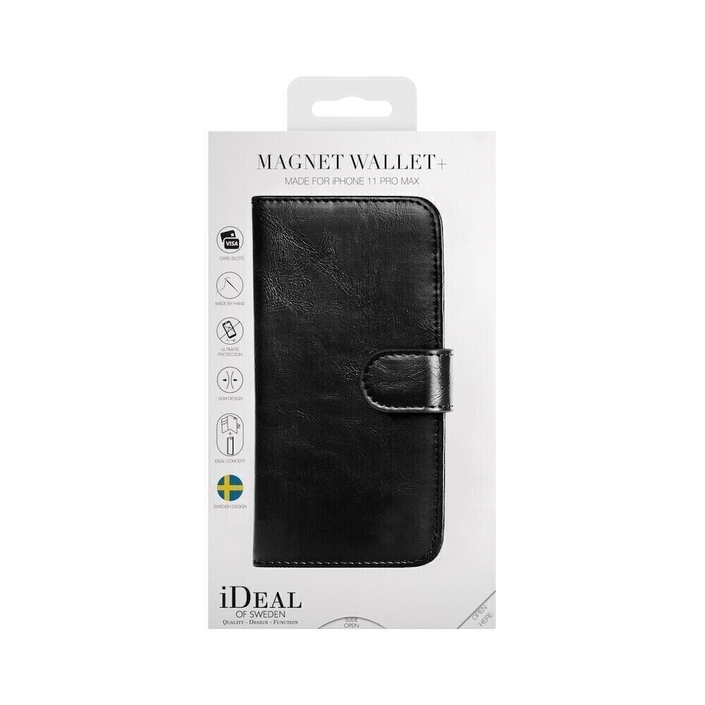 iDeal Of Sweden iPhone 11 Pro Max 6.5" Magnet Wallet+, Black
