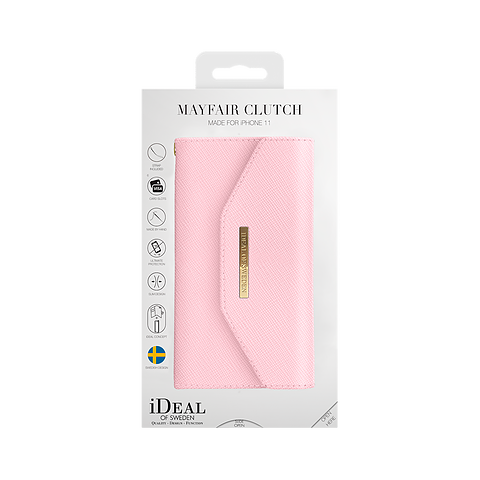 iDeal Of Sweden iPhone 11 6.1" Mayfair Clutch, Pink