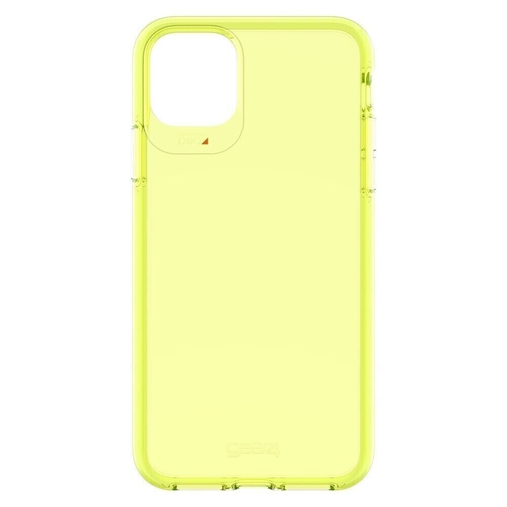 Gear4 iPhone 11 Pro Max 6.5" D3O Crystal Palace, Neon Yellow