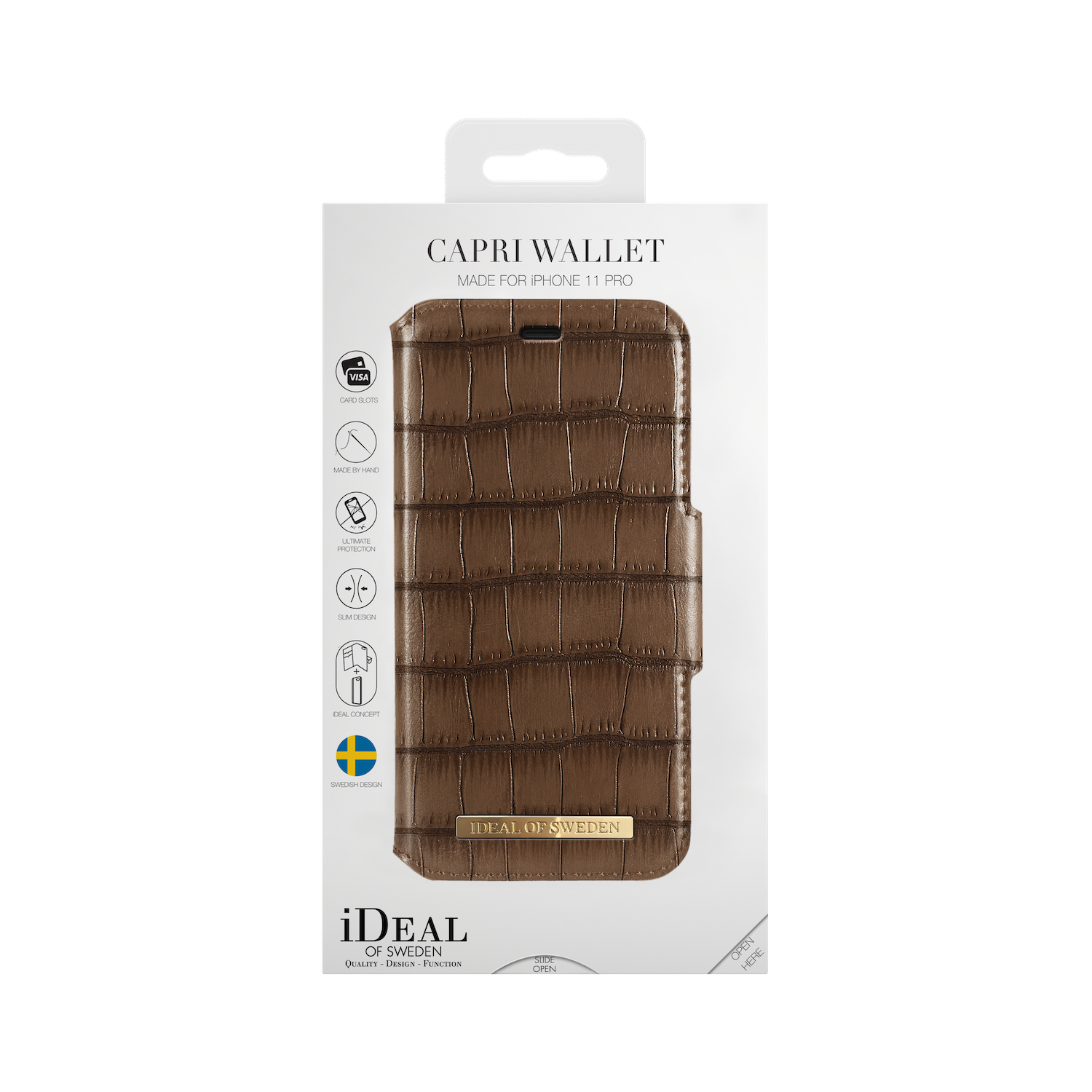 iDeal Of Sweden iPhone 11 Pro Fashion Wallet Capri &amp; Como, Brown