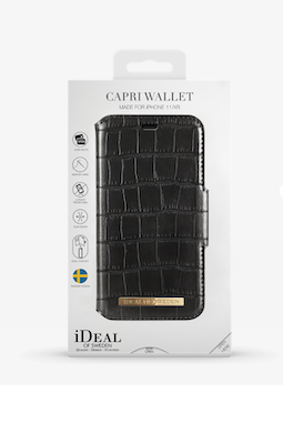 iDeal Of Sweden iPhone 11 6.1&quot; Fashion Wallet Capri &amp; Como, Black