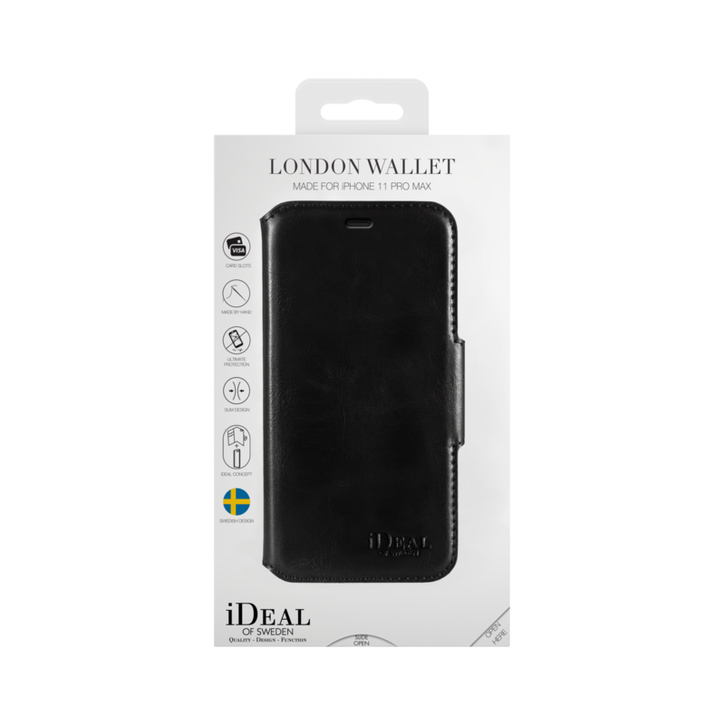 iDeal Of Sweden iPhone 11 Pro Max 6.5&quot; London Wallet Case, Black