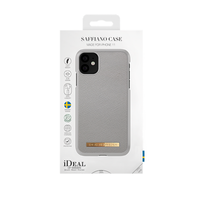 iDeal Of Sweden iPhone 11 6.1" Fashion Case Saffiano, Light Grey