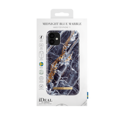iDeal Of Sweden iPhone 11 6.1" Fashion Case 2019, Midnight Blue Marble