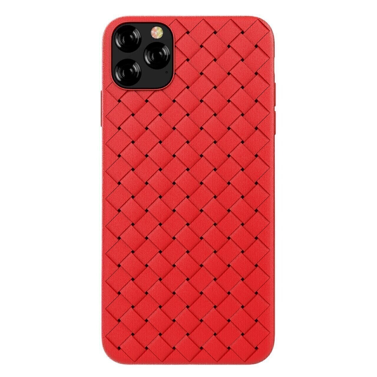 Devia iPhone 11 6.1" Woven 2 Pattern Design Soft Case, Red