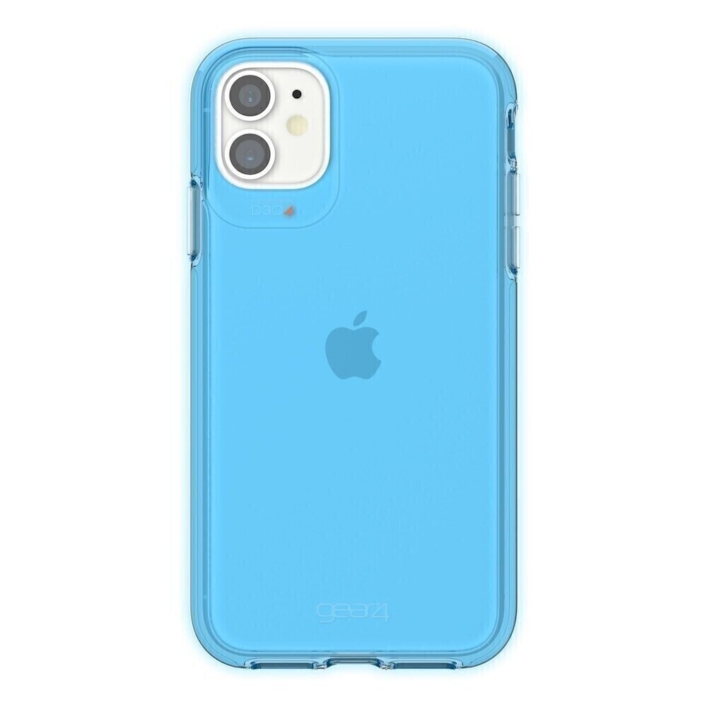 Gear4 iPhone 11 6.1" D3O Crystal Palace, Neon Blue