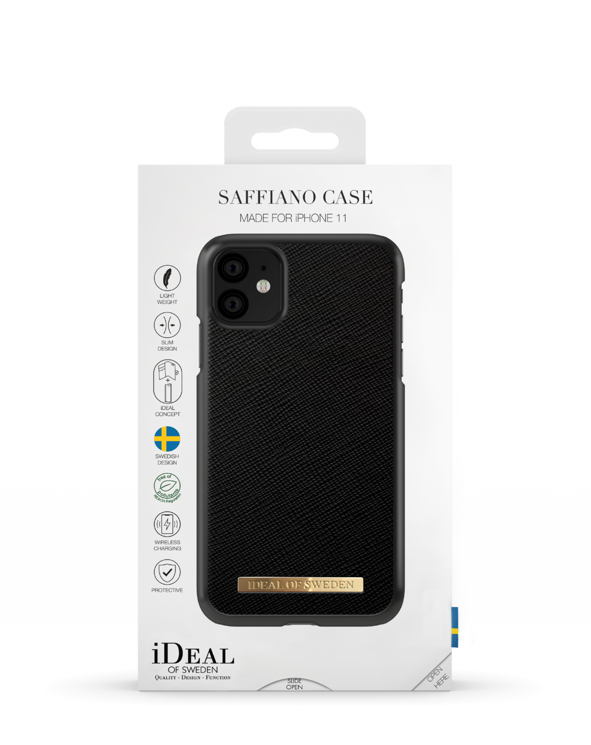 iDeal Of Sweden iPhone 11 6.1" Fashion Case Saffiano, Black