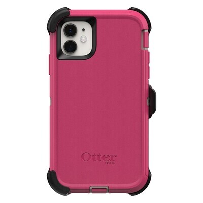 OtterBox iPhone 11 Defender Series, Love Bug (Dove/Raspberry)