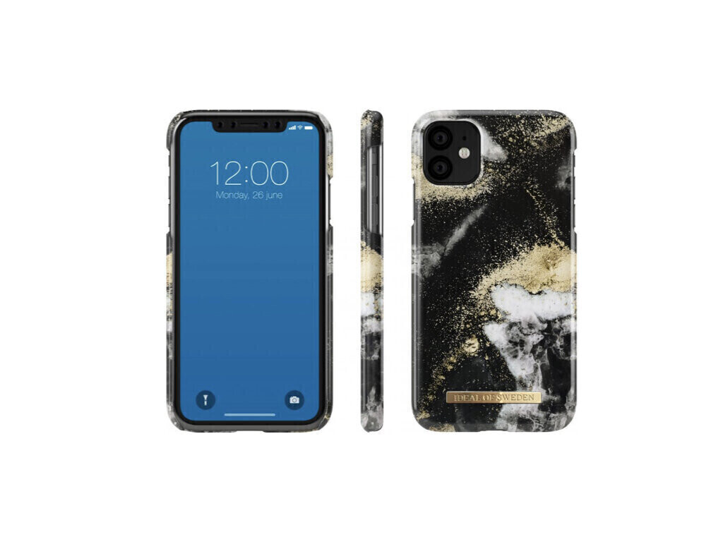 iDeal Of Sweden iPhone 11 6.1" Fashion Case 2019, Black Galaxy Marble