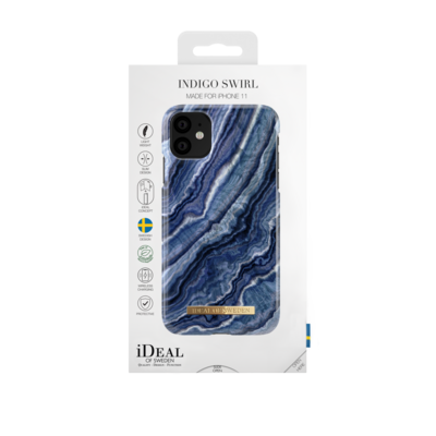 iDeal Of Sweden iPhone 11 6.1" Fashion Case 2019, Indigo Swirl