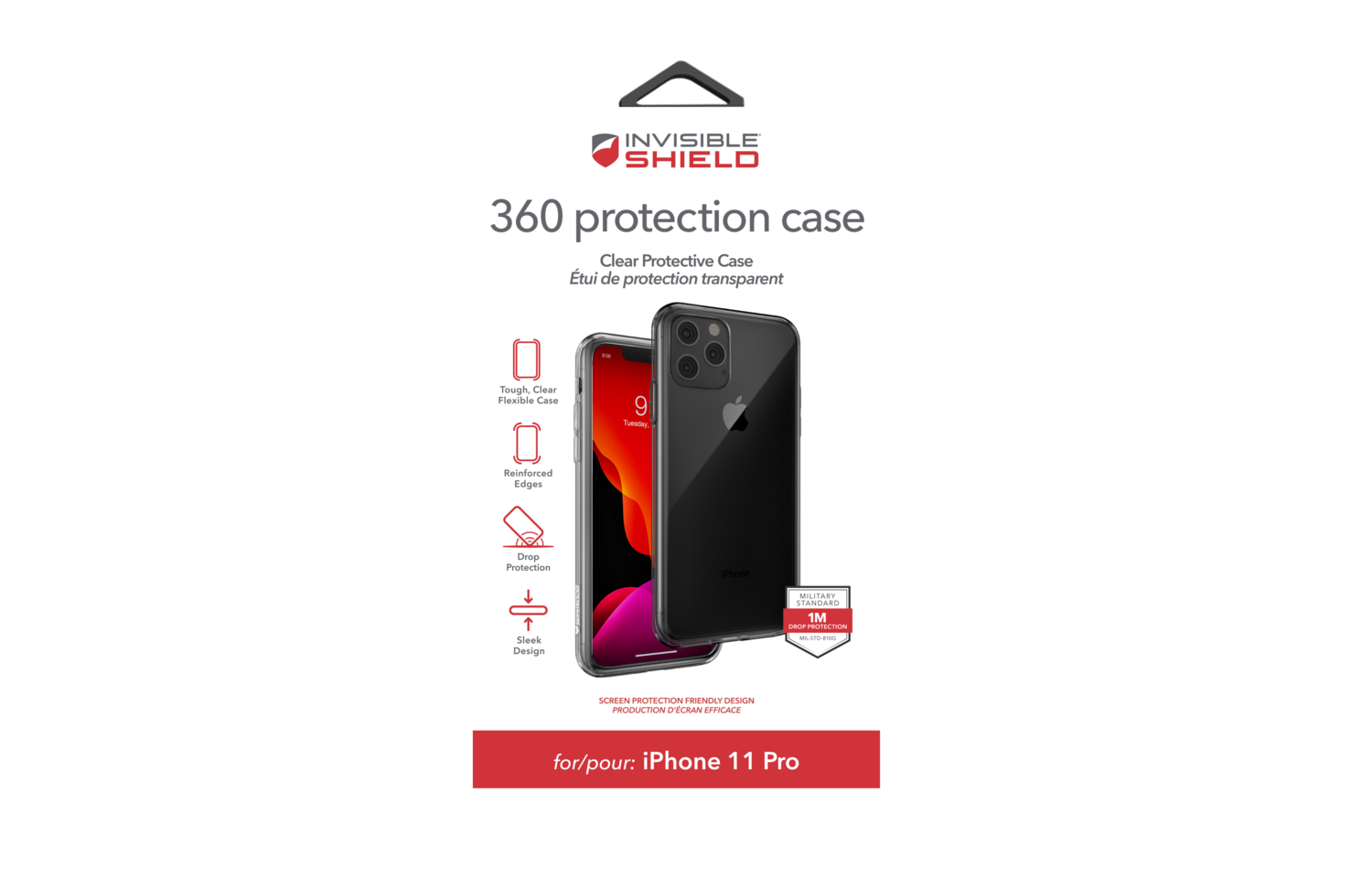 ZAGG InvisibleShield iPhone 11 Pro 5.8" 360 Protection Case, Ultra Clear