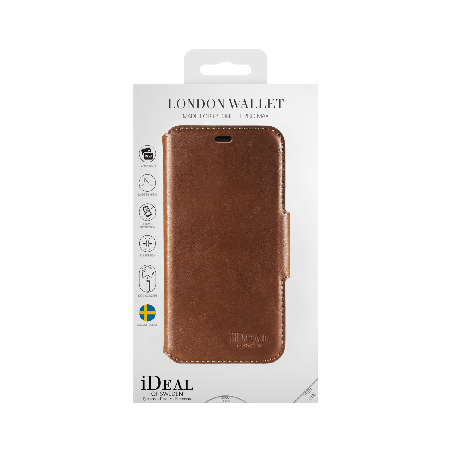 iDeal Of Sweden iPhone 11 Pro Max 6.5" London Wallet Case, Brown