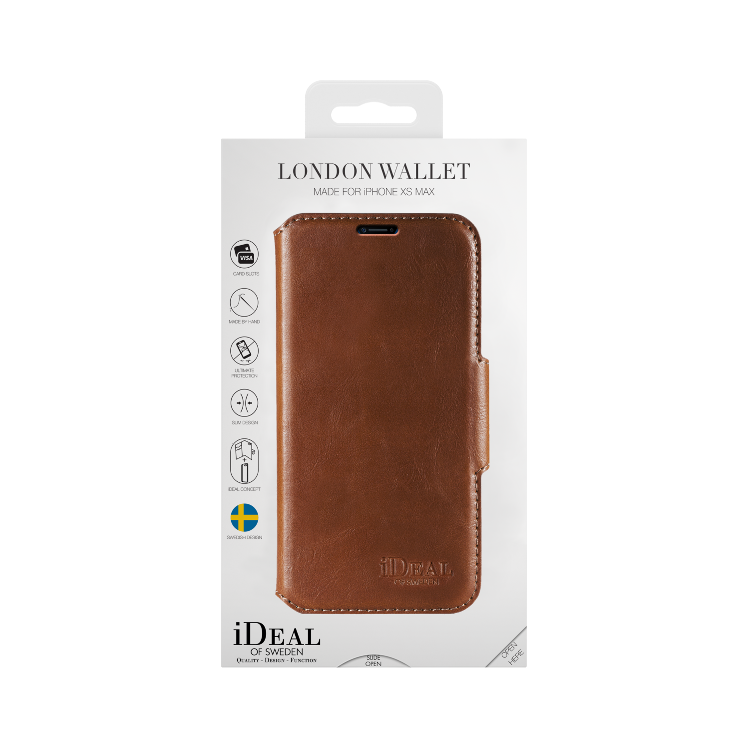iDeal Of Sweden iPhone Xs Max London Wallet, Brown