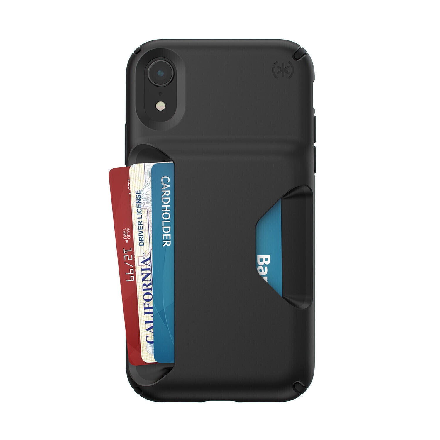 Speck iPhone XR Presidio Wallet, Black/Black
