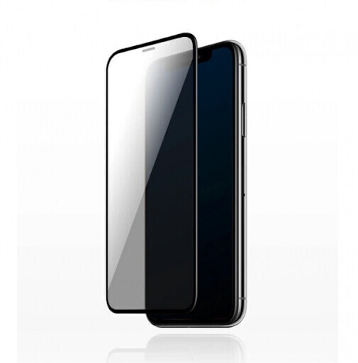 Comma iPhone 11 Pro Max 6.5" Tempered Glass, Full Screen Anti-Glare Black (Purple)