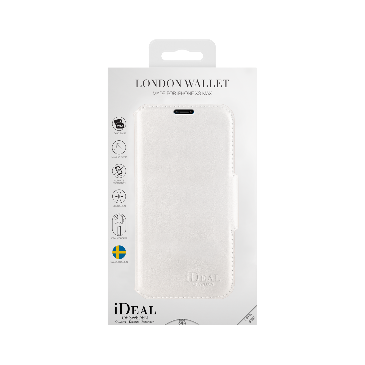 iDeal Of Sweden iPhone Xs Max London Wallet, White