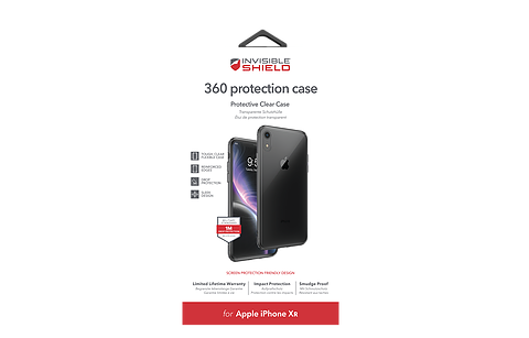 ZAGG InvisibleShield iPhone XR 360 Protection Case, Ultra Clear