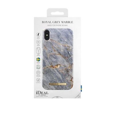 iDeal Of Sweden iPhone Xs Max Fashion Case S/S 2017, Royal Grey Marble