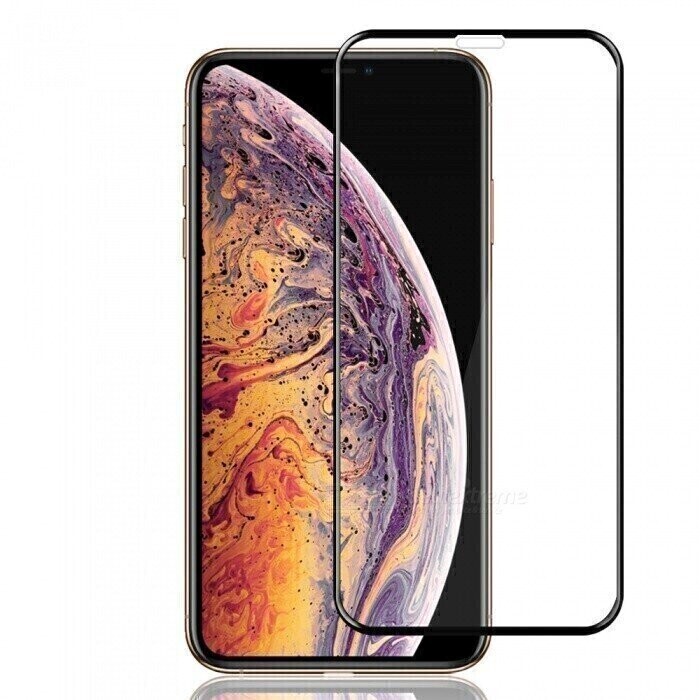 TDG iPhone Xs/11 Pro Max 6.5" Tempered Glass, Case Friendly Black