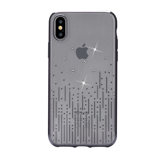 Devia iPhone X Crystal Meteor Soft Case, Black