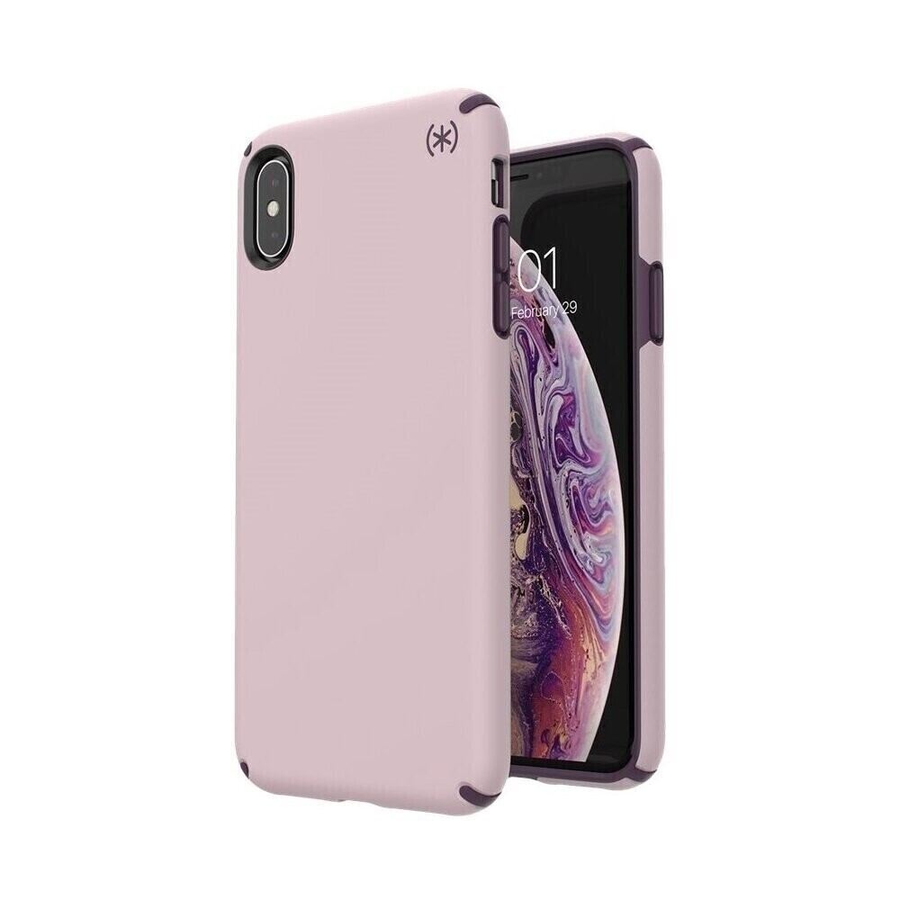 Speck iPhone Xs Max 6.5" Presidio Pro, Meadow Pink/Vintage Purple