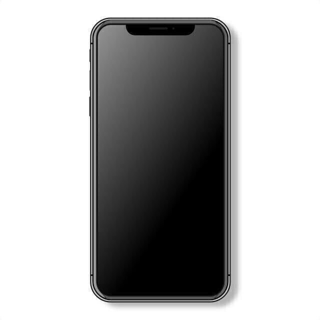 Komass iPhone Xs/11 Pro Max 6.5" Tempered Glass, Anti-Glare Black (Screen Protector)
