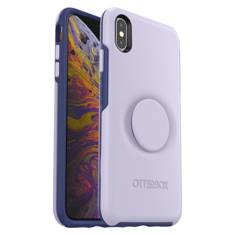 OtterBox Otter + Pop iPhone Xs Max Symmetry, Lilac Dusk (Thistle/Purple)