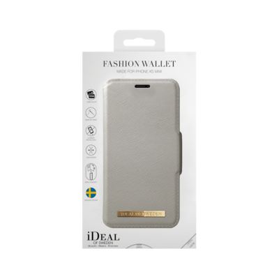 iDeal Of Sweden iPhone Xs Max Fashion Wallet, Light Gray