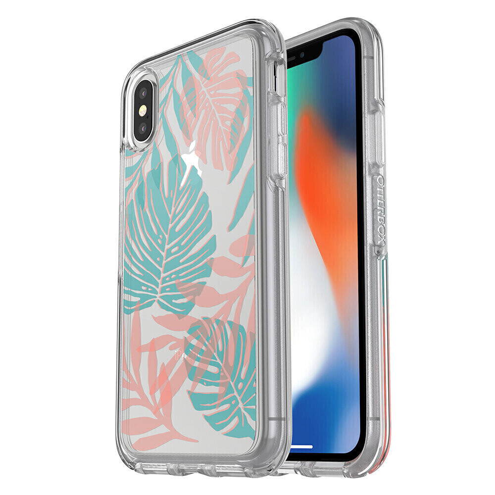 OtterBox iPhone X Symmetry Clear Series, Graphic Easy Breezy