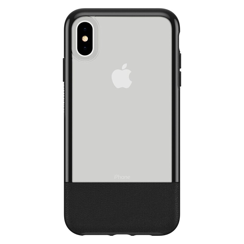 OtterBox iPhone Xs Max Statement Series, Lucent Black (Clear/Black)