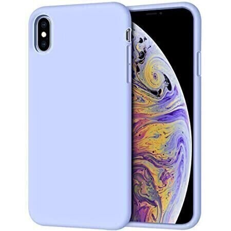 Devia iPhone Xs Max Ultra-Thin Silicone Case, Purple