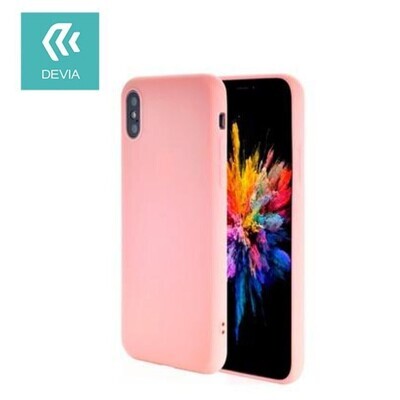 Devia iPhone Xs Max Ultra-Thin Silicone Case, Pink