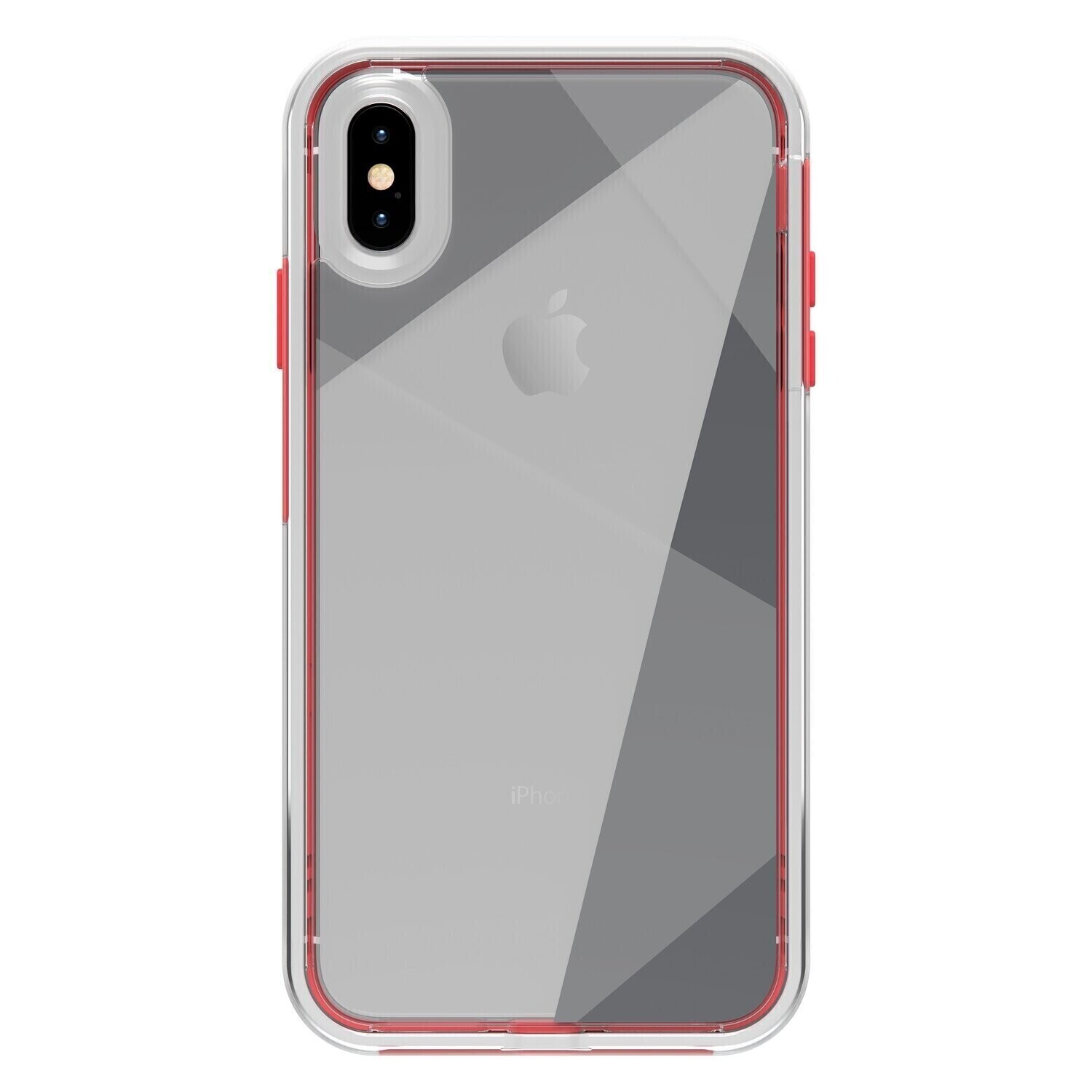 LifeProof iPhone Xs Max Slam Graphics Series, Whats The Angle (Clear/White/Coral)
