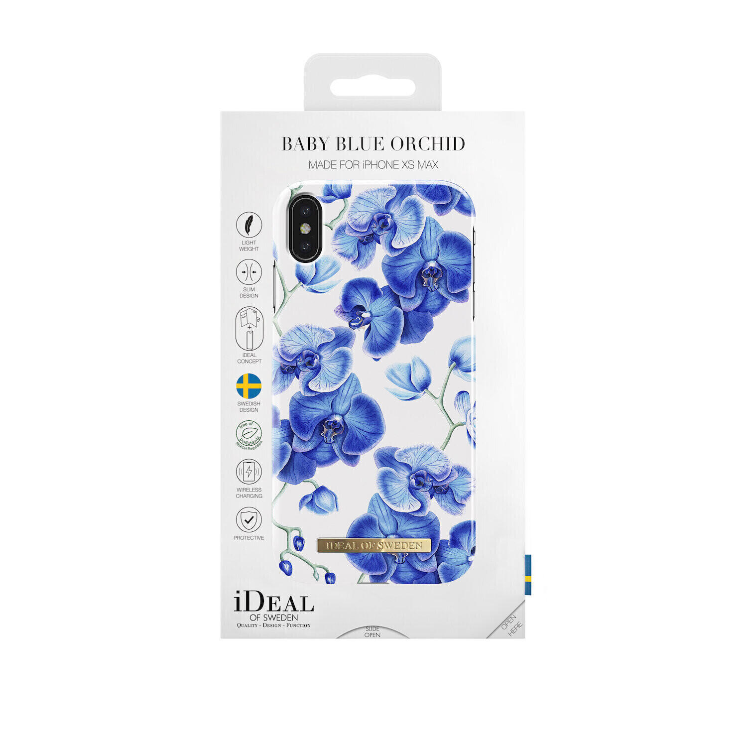 iDeal Of Sweden iPhone Xs Max Fashion Case S/S 2018, Baby Blue Orchid