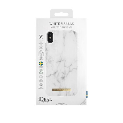 iDeal Of Sweden iPhone Xs Max Fashion Case, White Marble