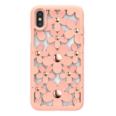 SwitchEasy iPhone Xs Max Fleur TPU Case, Pink