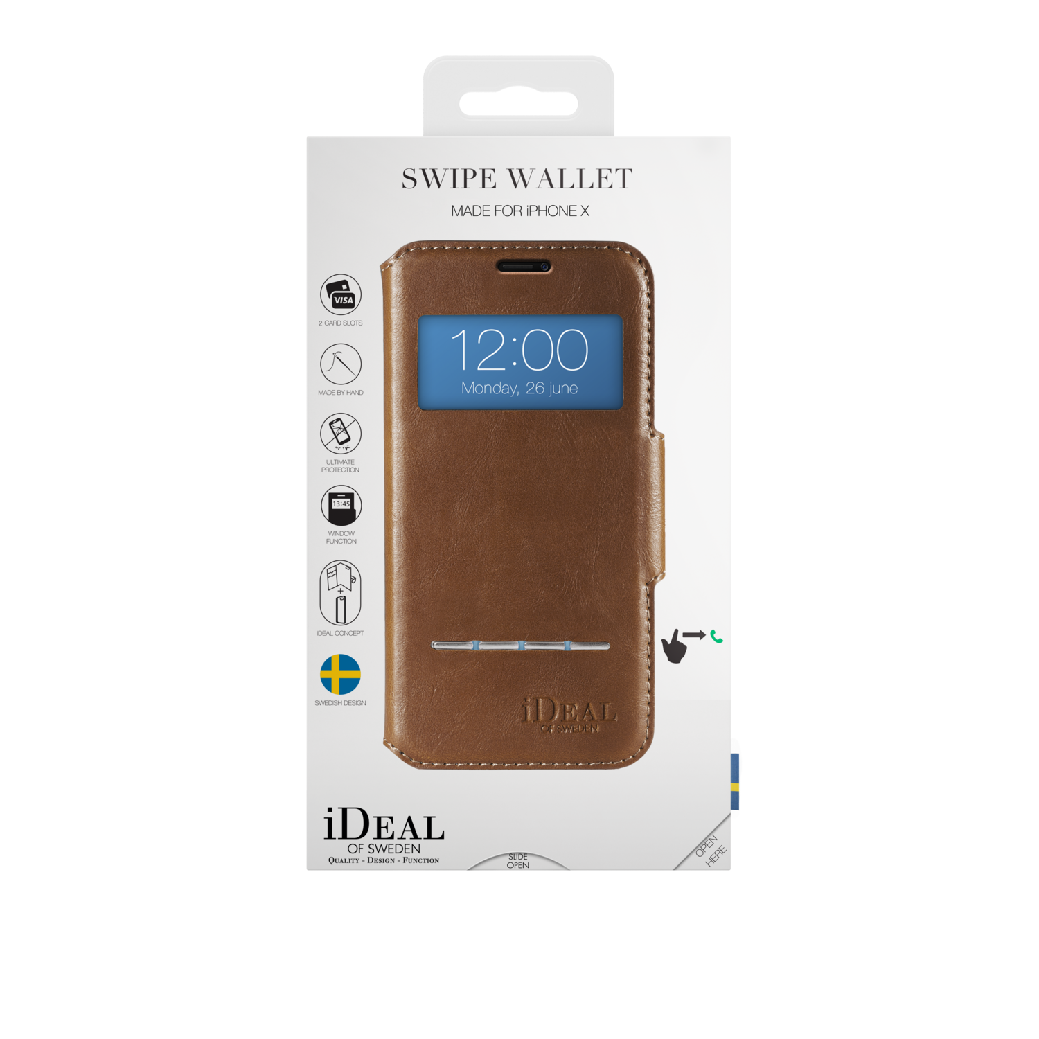 iDeal Of Sweden iPhone X Swipe Wallet, Brown